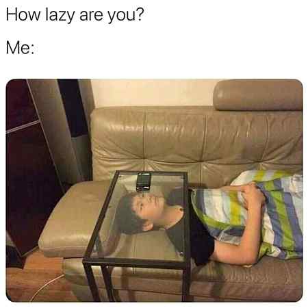 How lazy you I am...!