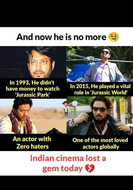 Indian cinema lost a gem today💔