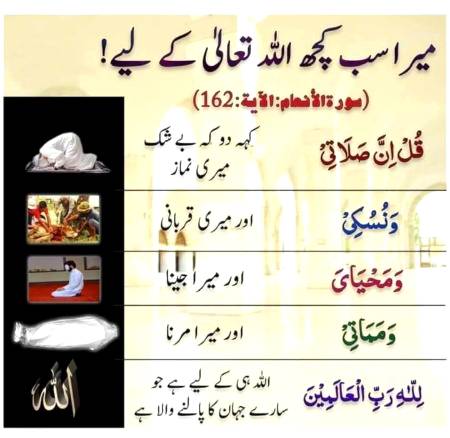 Mera sub kuch Allah k lye...