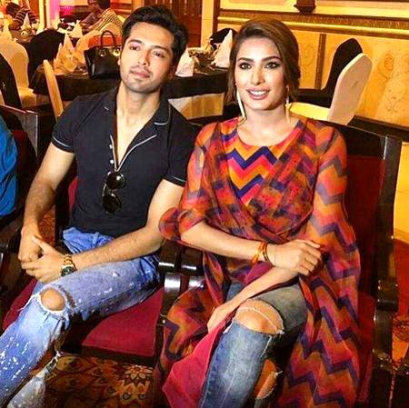 Mehwish hayat with Fahad Mustafa 🔥