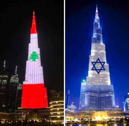 یہ وہی بُرج خلیفہ ہے جو کچھ دن پہلے لبنان کے پرچم کا تصویر پیش کررہا تھا. آج مسلمانوں کے قاتل، ہزاروں بچوں کو بے گھر کرنے والے، اپنے مذہب کےعلاوہ سب کے بدترین دشمن، فلسطینی مسلمانوں کی خون کا جنازہ اٹھانے والے لعنتی اسرائیل کے پرچم کا تصویر پیش کررہا ہ!!
انشاء اللہ بہت جلد ان بدذات عربوں کا بھی جنازہ اٹھ جائے گا. آپ میں سے جو بھی یہ پڑھے، کمنٹ میں متحدہ عرب امارات کے حکمرانوں پر ایک لعنت ضرور بھیج کے جائیے گا ArabTheTraitors 😡
TargetIsPakistan (Secret & Bitter Truth)