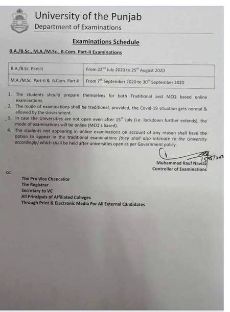 Point to be noted.  Students