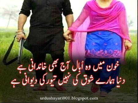 خون میں وہ ابال آج بھی خاندانی ہے
دنیا ہماری شوق کی نہیں تیور کی دیوانی ہے