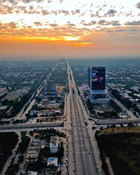 Aerial view of Islamabad