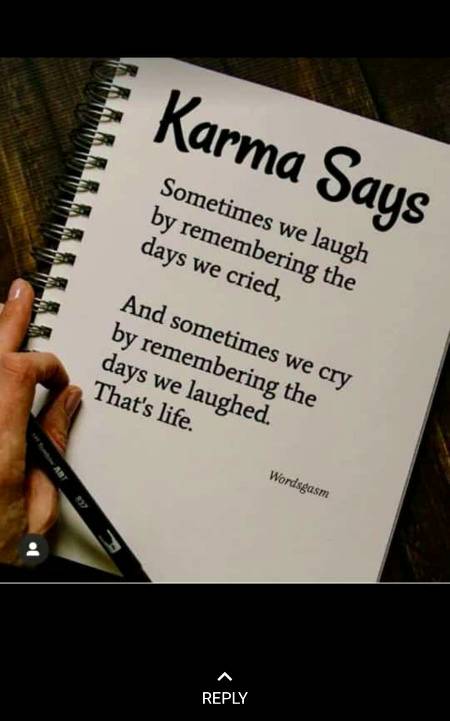 That's life...