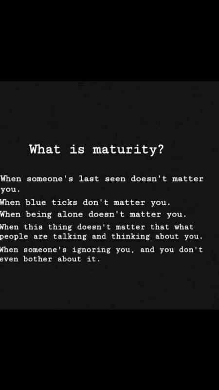 I want to be like this type of mature 😇