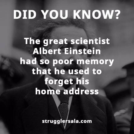Do you know that about Albert Einstein