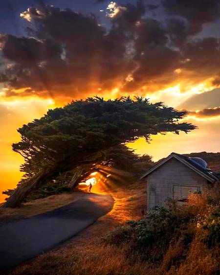 Very beautiful view sunset