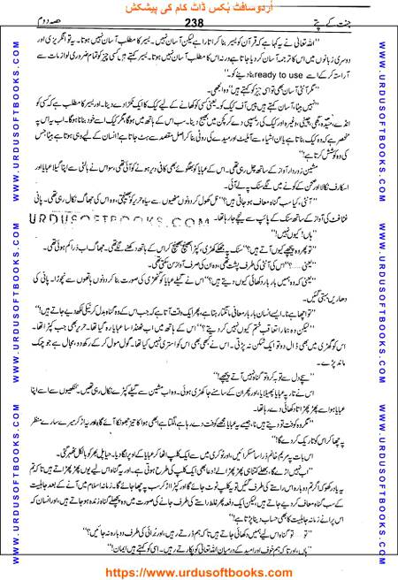 Title = Jannat kay patay.
Writer = Nimra Ahmed.
Part = 2
Page = 238