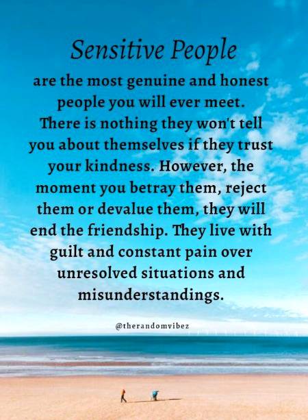 Sensitive people