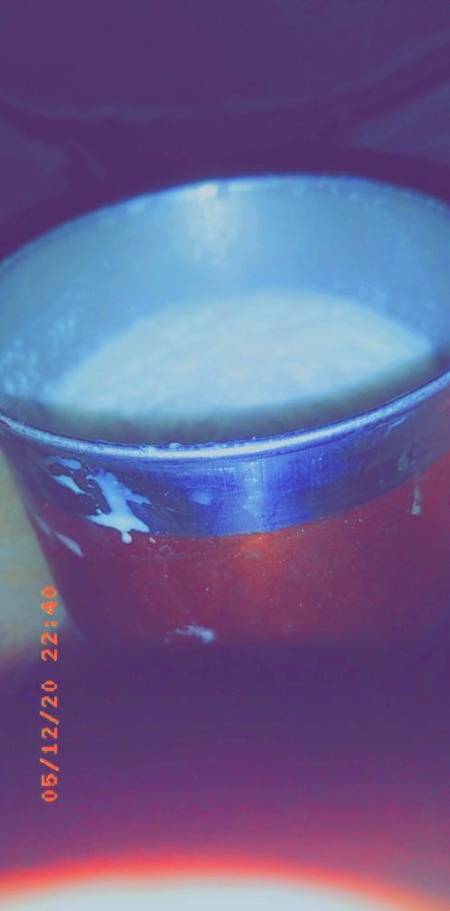 Apple and banana milk shake 😜😜