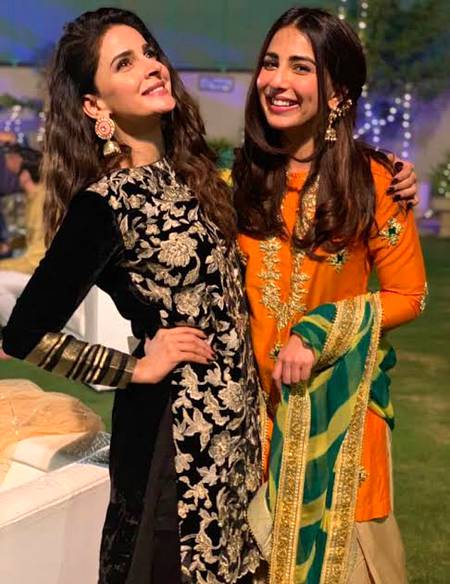 Saba qamer and ushna shah