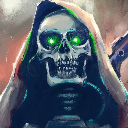 the skull..