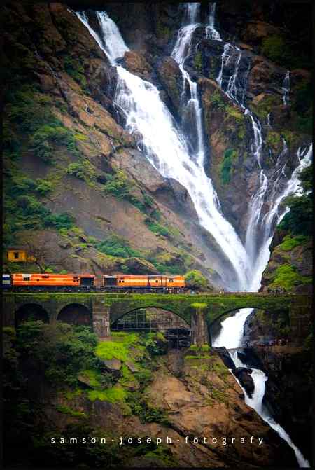 Dudhsagar falls Goa india