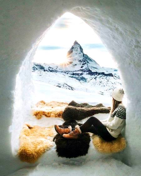 Adorable sunrising view at Switzerland!