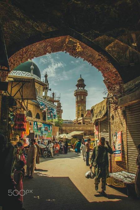 Street of Walled city Lahore