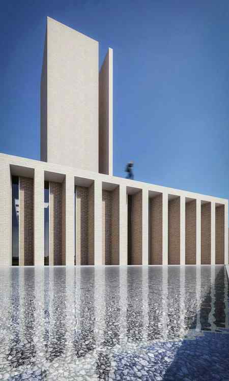 Modern Mosque Golshahr_Ahmad Saffar,this modern Mosque is for the human and culture that have roots in the history and through the time their need can change and now they need some spaces that fit into their needs.paying attention to the process of emerging the Mosques and specially Iranian Using the culture and continental and geographic characteristic of the area 💕💕