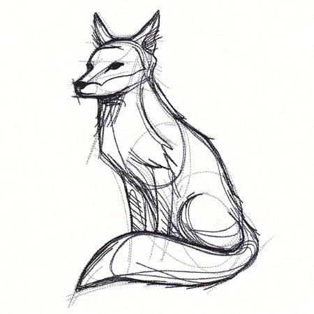 Sketch work ,fox