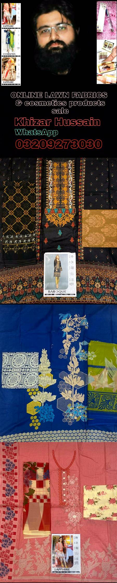 SANA SAFINAZ SAPPHIRE FIRDOUS BAROQUE MARIA.B CHARIZMA LAWN DESIGN