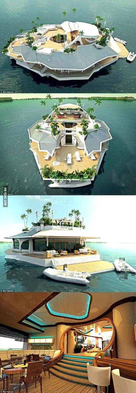 Floating Island Boat..