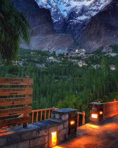 Evening at karimabad Hunza valley 😍😍😍😍