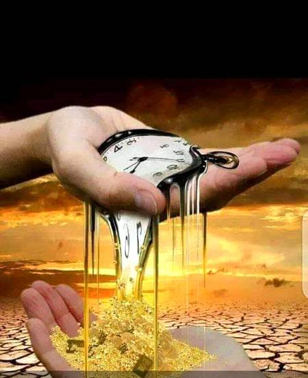 *وقت پگھل رہا ہے یوں جیسے*

*پھسلتی ہوئی ریت ہو ہتھیلی پر*

😊