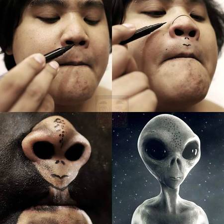 Lonely man and his alien...