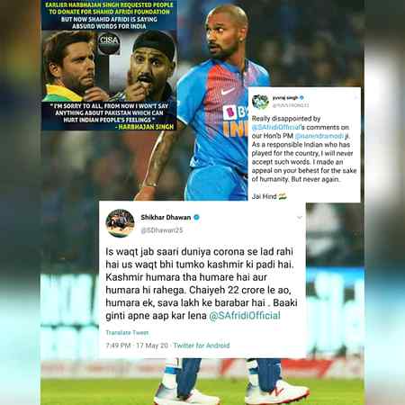 Top Trending Tweets! What's Your Thoughts on these tweets..🙄

Shahidafridi. Shikardhawan. Harbhajansingh. YurajSing.