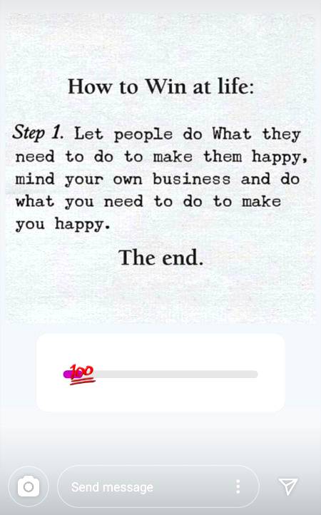 How to win at life....