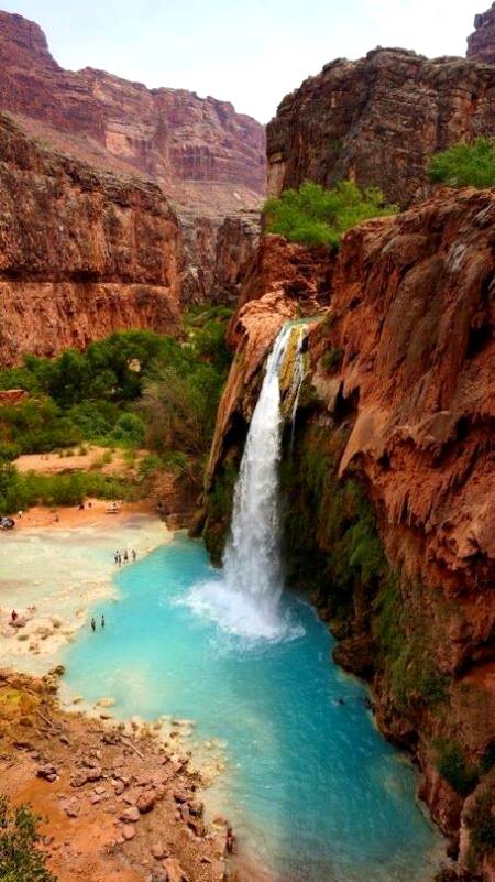Beautiful place and water fall