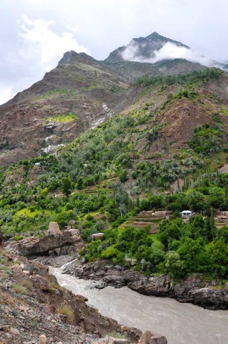 Indus river seen from Gilgit Baltistan