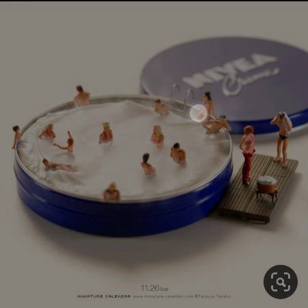 Tinny world in nivea cream hmmmm