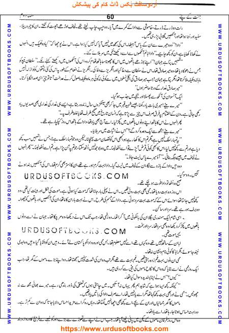 Title = Jannat kay patay.
Writer = Nimra Ahmed.
Part = 2
Page = 60