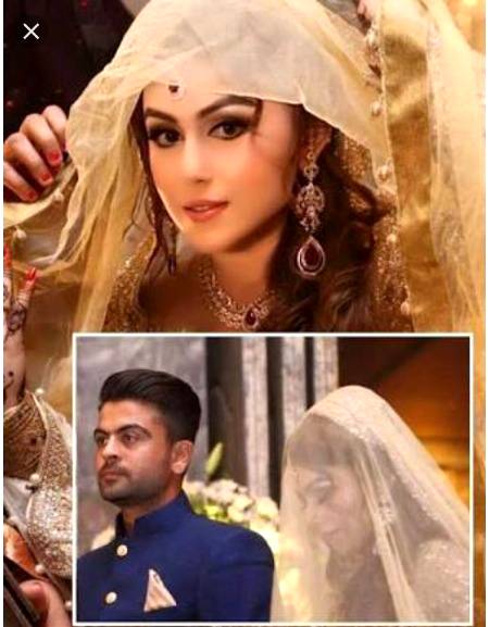 Fvrt crickter Ahmed ashehzad with her wife