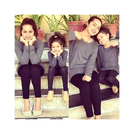 Nimra khan with sweet daughter...