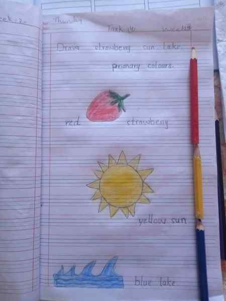 Colourful and presentable work done by my young artists Muhammad Ali .🥰 Wow attempt my dear 🥰👌❣️