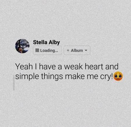 I have a weak Heart___❤️.