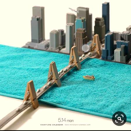 City in tinny world