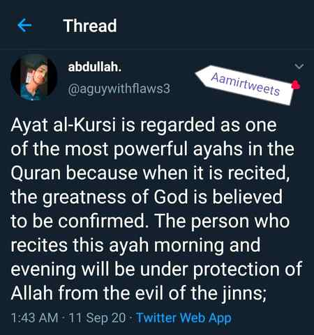 Ayat ul kursi...