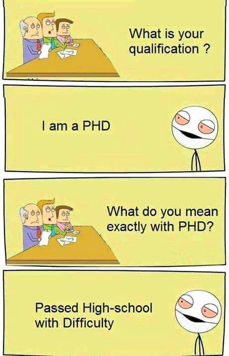 Mai bhi aise PHD kar lety