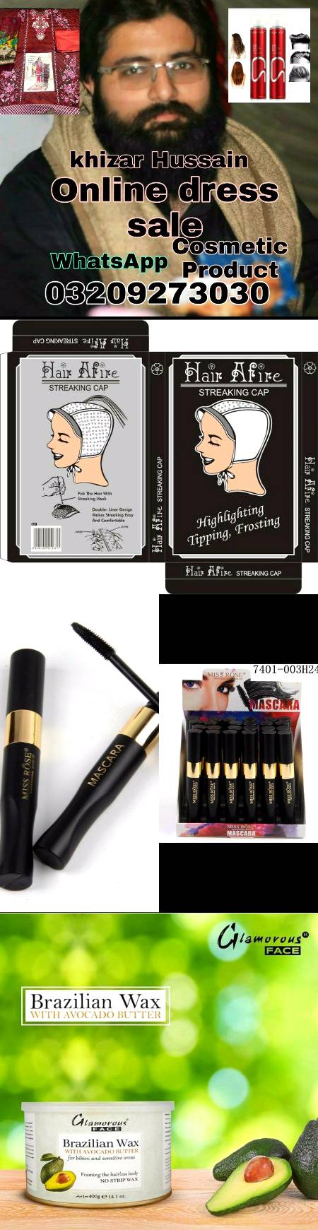 Online fabrics & cosmetic Product sale