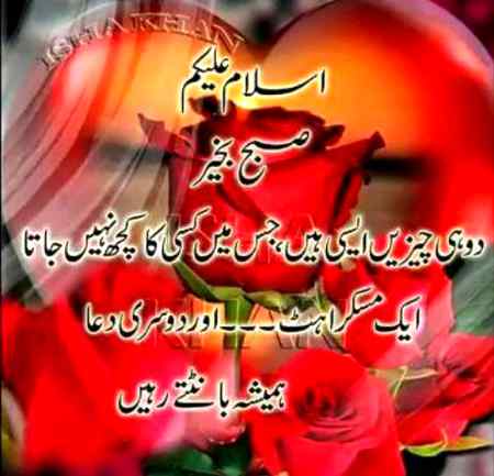 السلام عليكم ورحمة الله وبركاته 
شبنم کے اُن  ✨قطروں کی طرح بنیں جو مرجھائے ہوئے  🌹پھولوں کو  تازگی🍃 بخشتے ہیں.
دوسروں🍃 کیلئے تکلیف کا باعث بننے کی بجائے ان کیلئے ✨آسانیاں💕 پیدا کرنے والا بنیں۔ 
 
🌹صبح بخیر زندگی🌹