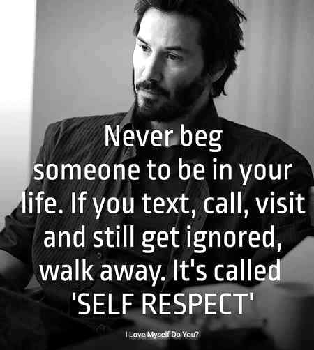 Self-respect 🍁🔥