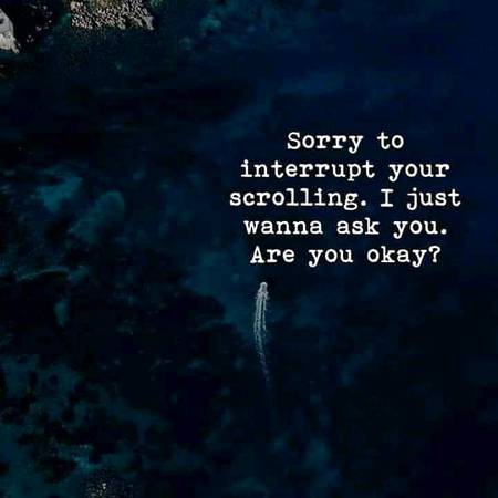 I'm not okay ☹!
