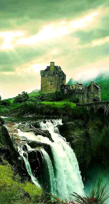 Waterfall castle..