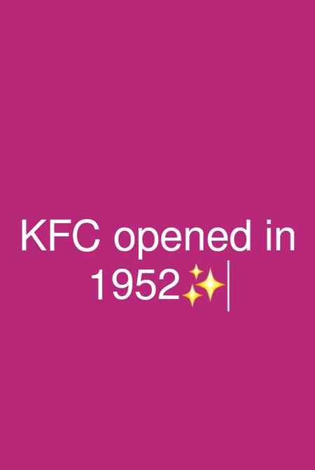 Info: KFC opened