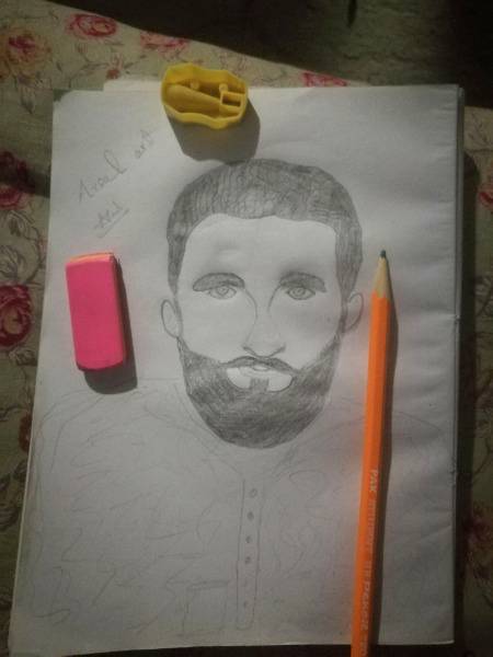 Me Try fist time for art.a6  kesi ki tasweer banani thi thori ghati ho gai mujh se👎 but next me pura koshish kronga😉