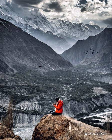 Eagle nest is the highest point where you can see the whole Hunza valley and Nagar khas.