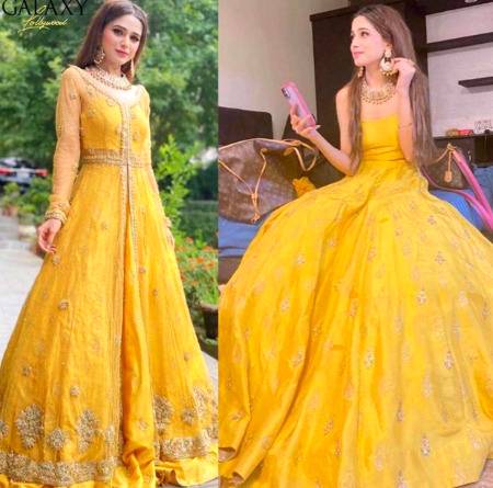 Aima Baig shares pictures from before & after a summer wedding! True representation 😛😍