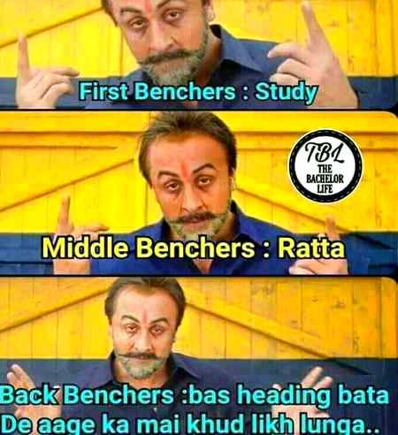 Backbenchers be like